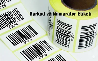 Barkod Etiketi Termal / Kuşe / PP Opak - Emek Baskı Tasarım Resim 1