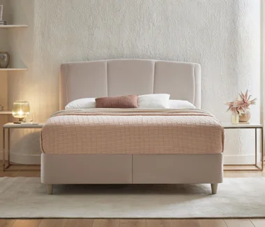 Magnus Pro | Baza, 100x200 cm | Krem - 60201 + Dual Plus | Başlık, 100 cm | Krem - 60201