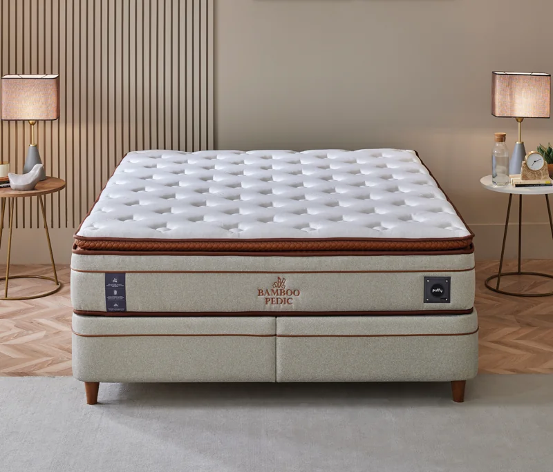 Bamboo Pedic | Pocket Yaylı Yatak, 150x200 cm - Konforlu ve Kaliteli Puffy Ürünleri