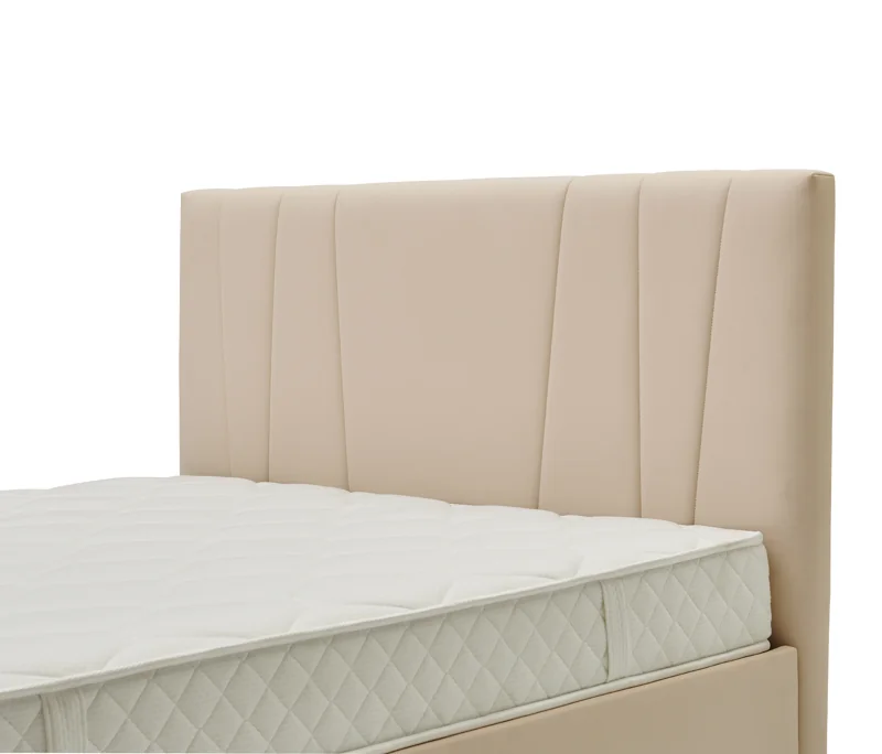 Orva | Baza, 100x200 cm | Krem - 11122 + Vera | Başlık, 100 cm | Yeni Krem - 40133 Detay Resim