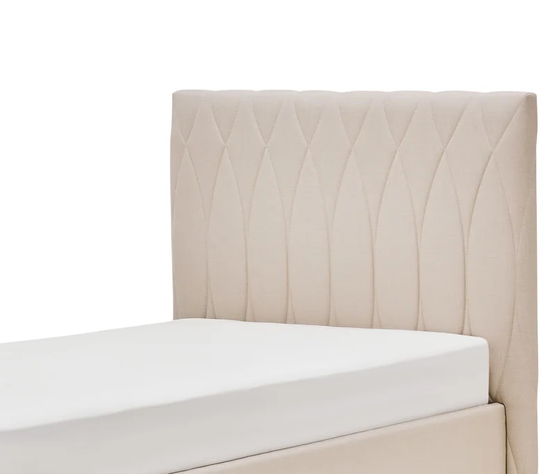 Orva | Baza, 100x200 cm | Krem - 11122 + Zeus New | Başlık, 100 cm | Krem - 11122 Detay Resim