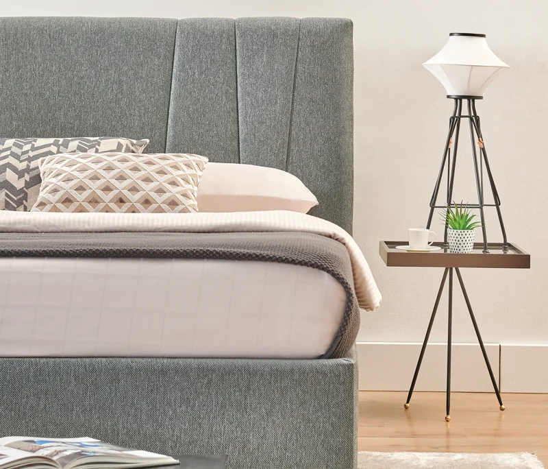 Orva | Baza, 120x200 cm | Antrasit - 32901 + Vera | Başlık, 120 cm | Antrasit - 32901 Detay Resim