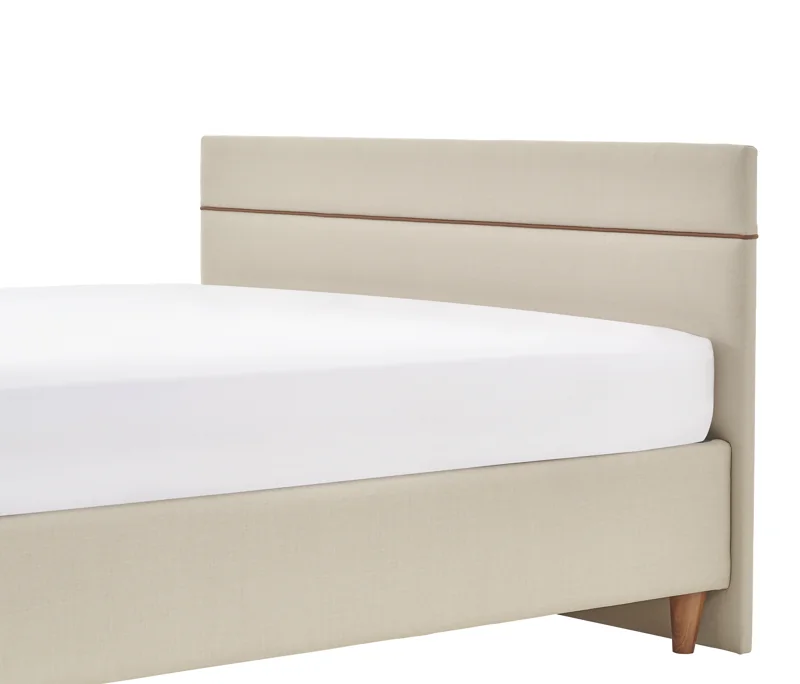 Orva | Baza, 160x200 cm | Krem - 11122 + Lipa | Başlık, 160 cm | Krem - 11122 Detay Resim