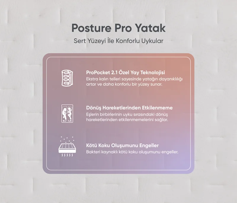 Posture Pro | Pocket Yaylı Yatak, 120x200 cm Detay Resim