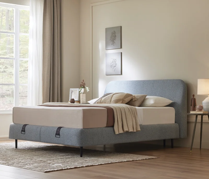 Prime | Baza, 140x190 cm | Açık Gri - 19808 + Winners' Sleep | Başlık, 140 cm | Açık Gri - 19808 - Konforlu ve Kaliteli Puffy Ürünleri