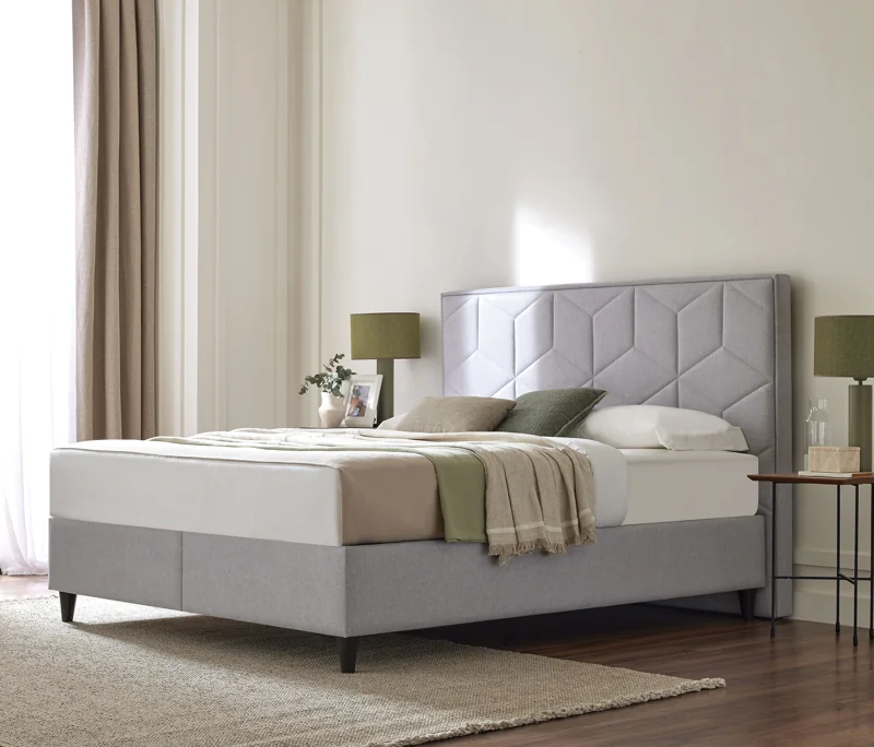 Revien | Baza, 90x190 cm | Açık Gri - 18203 - Konforlu ve Kaliteli Puffy Ürünleri
