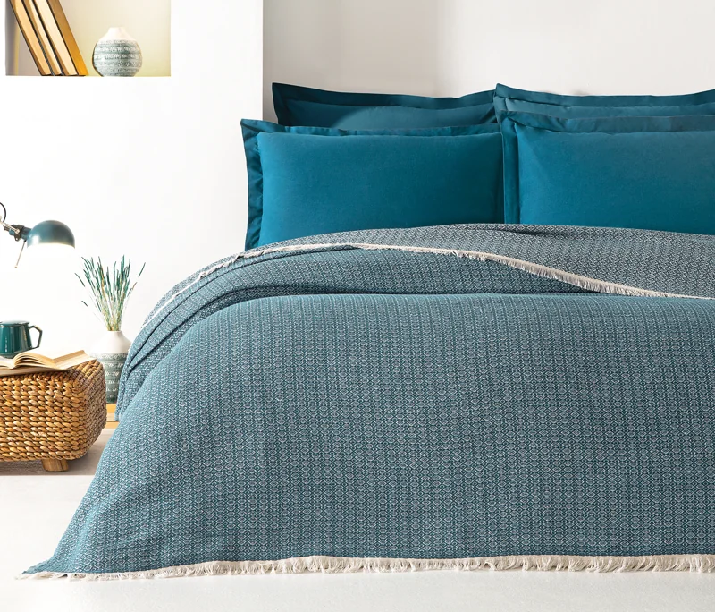 Soren | Çift Kişilik 200x220 cm | Petrol Yeşili - Konforlu ve Kaliteli Puffy Ürünleri