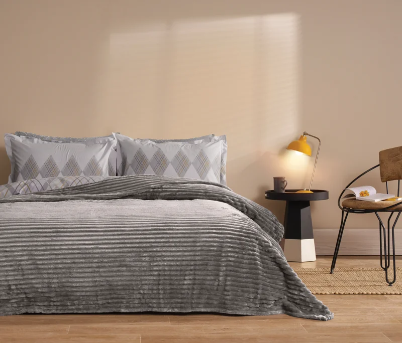 Sova | Çift Kişilik 200x220 cm | Antrasit - Konforlu ve Kaliteli Puffy Ürünleri
