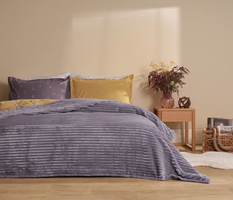 Sova | Tek Kişilik 160x220 cm | Kül Moru - Konforlu ve Kaliteli Puffy Ürünleri