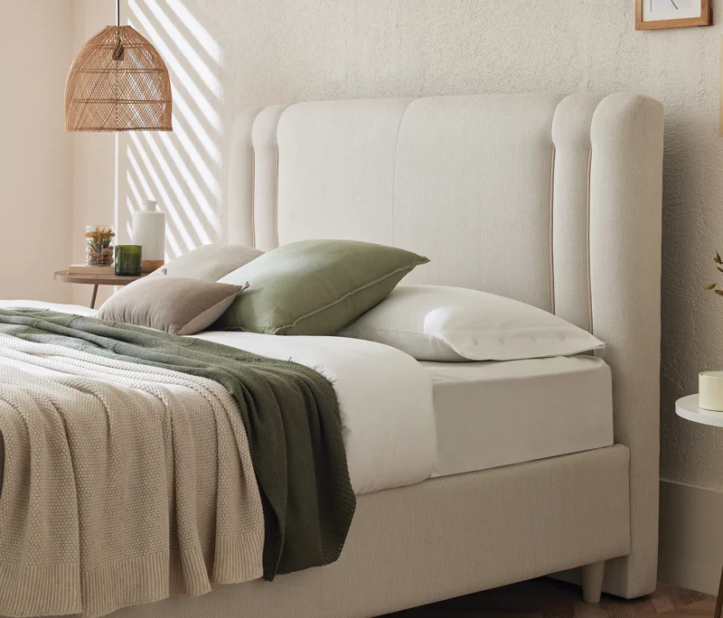 Swena | Baza, 140x190 cm | Bej - 50401 + Swena | Başlık, 140 cm | Bej - 50401 Detay Resim