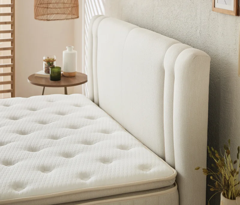 Swena | Baza, 160x200 cm | Bej - 50401 + Swena | Başlık, 160 cm | Bej - 50401 Detay Resim