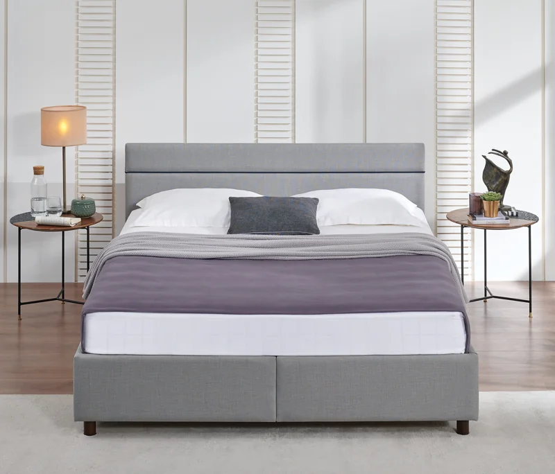 Vien | Baza, 120x200 cm | Mavi - 14212 + Lipa | Başlık, 120 cm | Gri - 11119 Gri Detay Resim