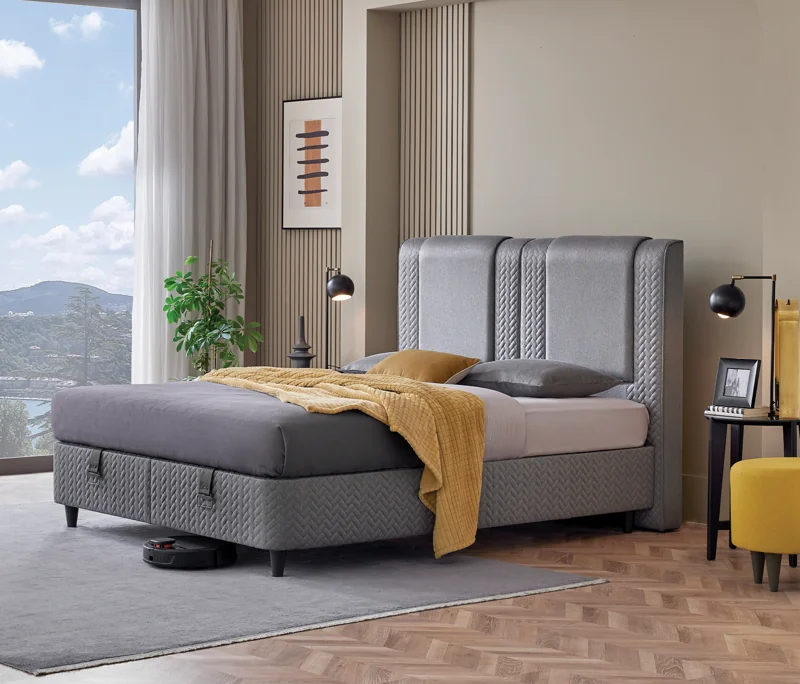 Visco Dynamic | Baza, 160x200 cm | Gri - Y12020 - Konforlu ve Kaliteli Puffy Ürünleri
