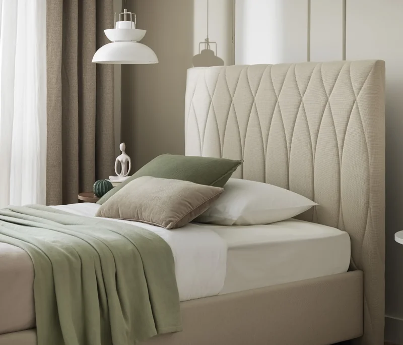 Zeus New | Başlık, 100 cm | Krem - 11122 - Konforlu ve Kaliteli Puffy Ürünleri