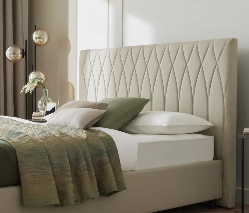 Zeus New | Başlık, 140 cm | Krem - 11122 - Konforlu ve Kaliteli Puffy Ürünleri
